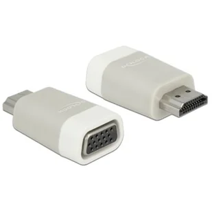 Delock adapter HDMI-A(M)->VGA(F) 65472 - Adaptery i przejściówki - miniaturka - grafika 1