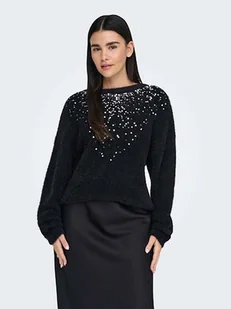 ONLY Sweter w kolorze czarnym - Swetry damskie - miniaturka - grafika 1