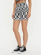 Spodenki damskie - Converse Szorty sportowe W Aop Wordmark Bike Short 10026990-A01 Kolorowy Skinny Fit - miniaturka - grafika 1