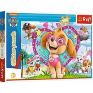 Puzzle - Trefl Puzzle 100 Psi Patrol Sky Brokatowe 14818 - miniaturka - grafika 1
