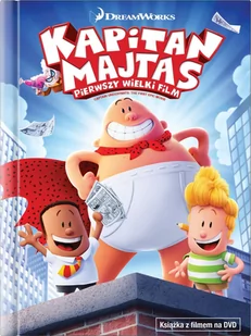 Kapitan Majtas Pierwszy wielki film DVD + książeczka Wysyłka 22.11 - Filmy dla dzieci DVD - miniaturka - grafika 1