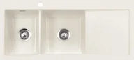 Zlewozmywaki - Zlew SystemCeram MERA DOUBLE | komora LEWA | MAGNOLIE 10 (połysk) (50790110) - miniaturka - grafika 1