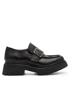 Półbuty damskie - Badura Loafersy TONDELA-24919 Czarny - miniaturka - grafika 1