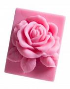 Mydła - Laq LaQ mydło glicerynowe róża w prostokącie - miniaturka - grafika 1
