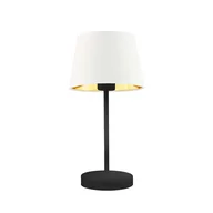 Lampy stojące - LYSNE, lampka nocna SIENA GOLD, biały ze złotym wnętrzem - miniaturka - grafika 1