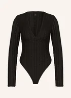 Body - Boss Koronkowe Body Ikylia schwarz - miniaturka - grafika 1