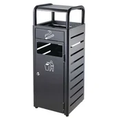 Pozostałe akcesoria barmańskie - Kosz na śmieci z popielniczką - czarny - miniaturka - grafika 1