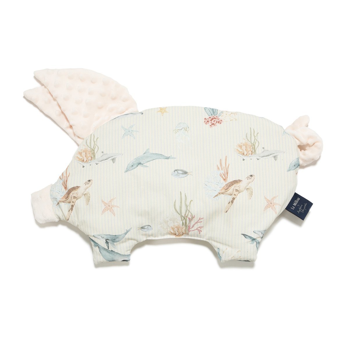 La Millou Poduszka Sleepy Pig Minky SEAWORLD by Magdalena Lamparska