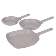 Zestawy garnków i patelni - ZESTAW 3 PATELNI TYTANOWYCH BERLINGER HAUS BH-8109 TAUPE - miniaturka - grafika 1