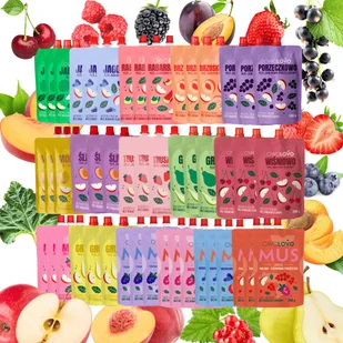 Mus deserek Mix musów OWOLOVO 16 smaków dla dzieci i dorosłych 48 x 200g - Desery dla dzieci Mus deserek Mix musów OWOLOVO 16 smaków dla dzieci i dorosłych 48 x 200g - Desery dla dzieci - miniaturka - grafika 1