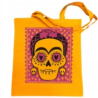 Torby i wózki na zakupy - Torba na zakupy nadruk różowa CZASZKA MEKSYKAŃSKA - miniaturka - grafika 1