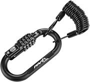 Zabezpieczenia do roweru - Red cycling products Red Cycling Products Secure Pocket Hook Zapięcie kablowe 3mm x 1200mm, black 2020 Zapięcia na szyfr PL171 - miniaturka - grafika 1