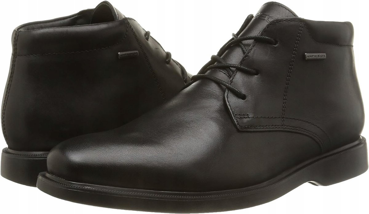 Geox Męskie Trzewiki Czarne Skórzane 41 1Żhh