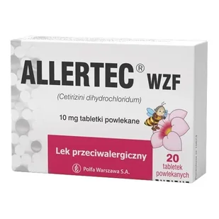 Allertec WZF 10mg x20 tabletek - Leki na alergię - miniaturka - grafika 1