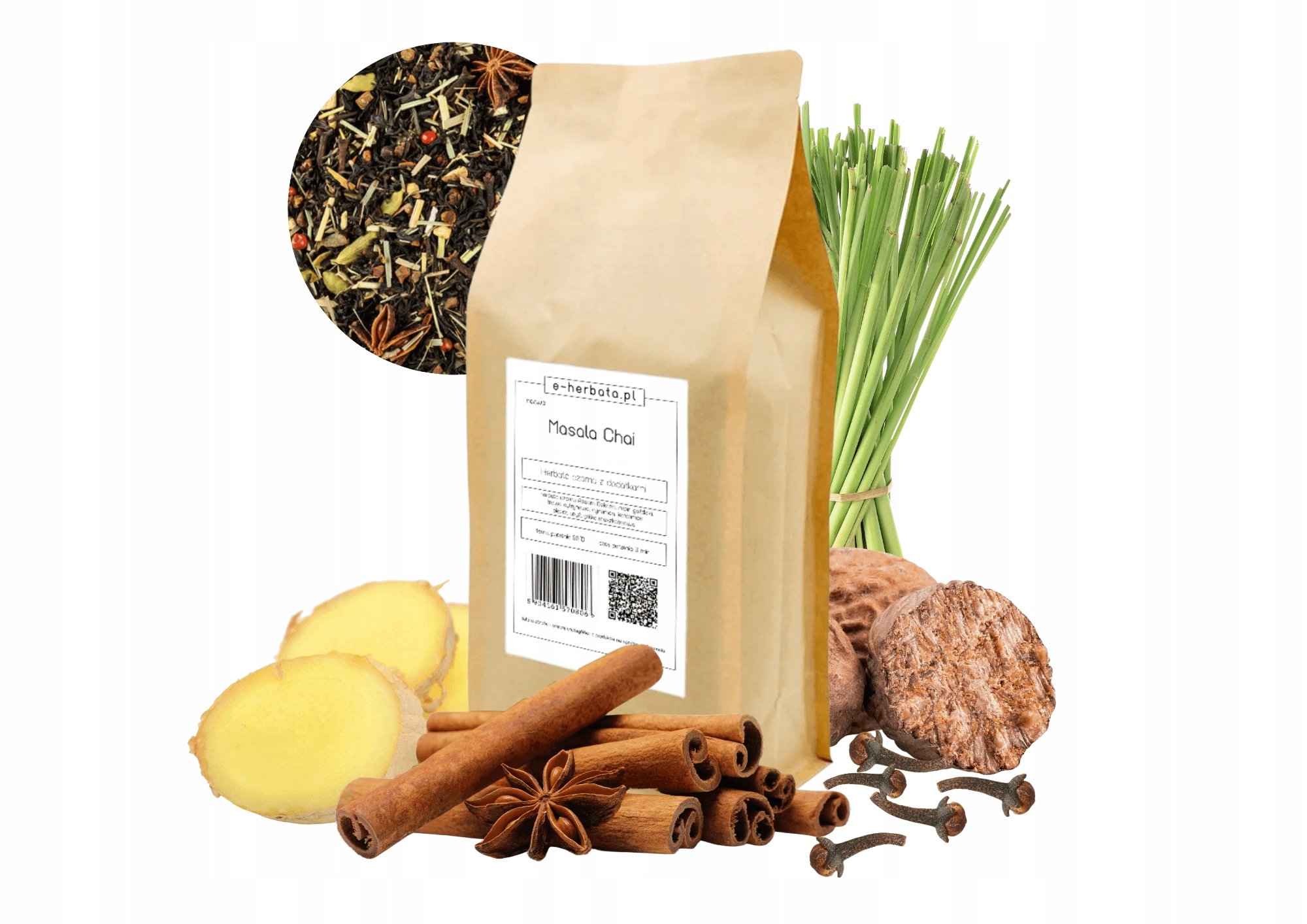 Herbata czarna rozgrzewająca korzenna kardamon Masala Chai 0,5kg