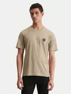 Koszulki męskie - Marc O'Polo T-Shirt 426 2012 51384 Beżowy Regular Fit - miniaturka - grafika 1