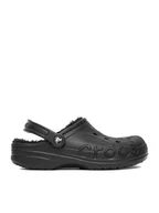 Klapki i japonki męskie - Crocs Klapki C-BAYA LINED CLOG 205969-060 W Czarny - miniaturka - grafika 1