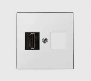 Elektro-Plast Vestra Gniazdo multimedialne pojedyncze HDMI bez ramki podtynkowe IP20 biały 3891-10 - Gniazdka elektryczne - miniaturka - grafika 1