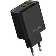 Ładowarki do telefonów - Ładowarka sieciowa Beline 45W GaN USB-A/USB-C BLN2CB45 czarny - miniaturka - grafika 1