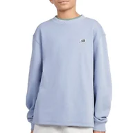 Bluzy damskie - Bluza dziecięca New Balance LAKB0193DUS - niebieska - miniaturka - grafika 1