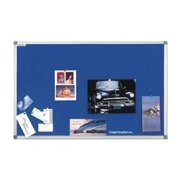 MAGNETOPLAN Tablica tekstylna 120x90cm ALU RAMA NIEBIESKI 1412003 - Tablice i flipcharty - miniaturka - grafika 1