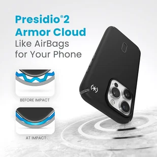 Speck Presidio2 Pro ClickLock & MagSafe - Etui iPhone 15 Pro (Black/Slate Grey/White) - Etui i futerały do telefonów - miniaturka - grafika 2