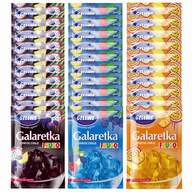 Galaretki - Gellwe Galaretka o smaku Frugo 72g, po 10 sztuk: czarna, pomarańczowa, niebieska - miniaturka - grafika 1