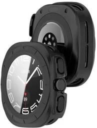 Bizon Etui ze szkłem do zegarka Case+Glass Watch do Galaxy Watch Ultra 47 mm, czarne matowe - Akcesoria do smartwatchy - miniaturka - grafika 1
