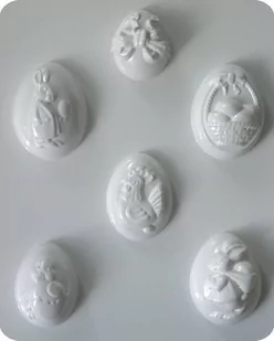 Forma do odlewów gipsu, pisanki, 6 elementów - Wielkanoc - miniaturka - grafika 1