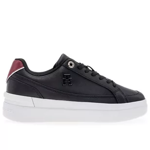 Buty Tommy Hilfiger Elevated Court Sneaker FW0FW07568-BDS - czarne - Trampki damskie - miniaturka - grafika 1