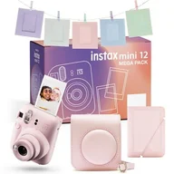 Aparaty natychmiastowe - Fujifilm Instax Mini 12 różowy zestaw - miniaturka - grafika 1