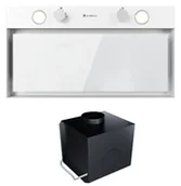 Okapy kuchenne - Okap szafkowy (wkład) GLOBALO Fluxime 60.1 White + Turbina TW 1.2 - miniaturka - grafika 1