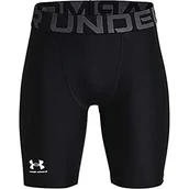 Spodnie i spodenki dla chłopców - Under Armour Under Armour Chłopięce oddychające spodnie sportowe dla chłopców, szybkoschnące krótkie spodnie z materiału HeatGear Ua Hg Armour Shorts czarny czarno-biały YXL 1361737-001-Youth X-Large - miniaturka - grafika 1