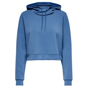 Bluza damska Only Play z kaputrem dresowa niebieska-L - Bluzy damskie - miniaturka - grafika 1