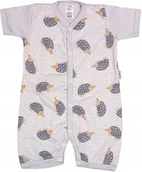 Pajacyki dla niemowląt - PAJAC KRÓTKI rękaw rampers JEŻE 80 KLEKLE - miniaturka - grafika 1