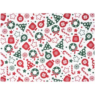 Podkładka Słodycze czerwony, 33 x 45 cm - Obrusy i serwetki - miniaturka - grafika 1