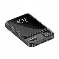 Powerbanki - C-TEC powerbank wireless, MagSafe zestaw z dodatkowym pierścieniem - miniaturka - grafika 1