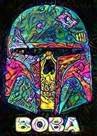 Plakaty - Plakat, PsychoSkulls, Boba Fett, Star Wars Gwiezdne Wojny, 59,4x84,1 cm - miniaturka - grafika 1