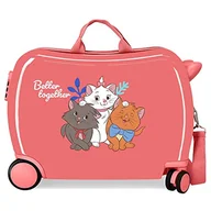 Walizki - Disney Aristogatos Walizka dziecięca koralowa, 50 x 39 x 20 cm, sztywna, z boku 78 l, 1,8 kg, 4 koła, bagaż podręczny, czerwona, walizka dziecięca, czerwony, walizka dziecięca - miniaturka - grafika 1
