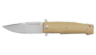 Nóż składany Viper Keeper 2 Natural Canvas Micarta, Stonewashed Elmax by Fabrizio Silvestrelli (V6000CN) - Noże - miniaturka - grafika 1