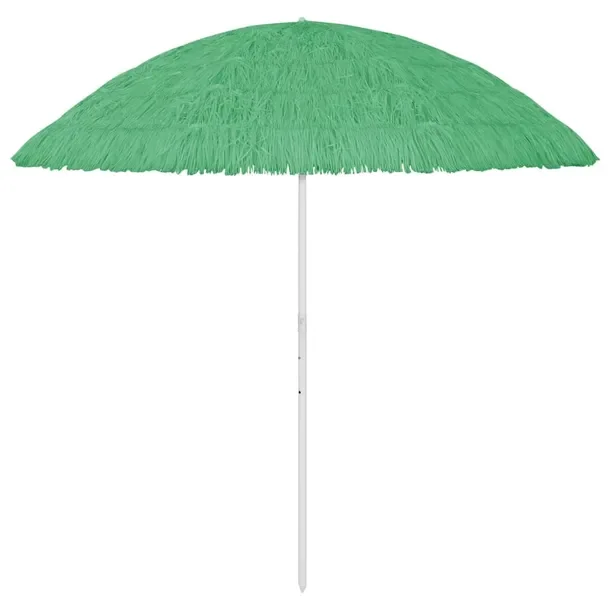 Parasol plażowy hawajski, zielony, 245 cm, UV, odporny