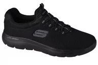 Sneakersy męskie - Skechers Summits 52811-BBK męskie sneakersy, czarne, rozmiar 45 - miniaturka - grafika 1