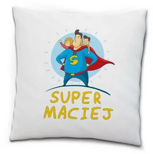 Poduszka na Dzień Taty Super-Podaj imię - Gadżety dla niej i dla niego - miniaturka - grafika 1