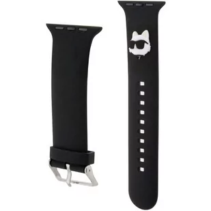 Pasek KARL LAGERFELD 3D Rubber Choupette Head do Apple Watch (42/44/45/49mm) Czarny - Akcesoria do smartwatchy - miniaturka - grafika 1
