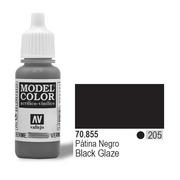 Akcesoria i części modelarskie - VALLEJO Farba nr 205 Black Glaze 17ml - miniaturka - grafika 1