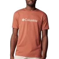Koszulki sportowe męskie - Koszulka Columbia CSC Basic Logo 1680053229 - brązowa - miniaturka - grafika 1