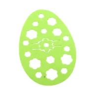 Obrusy i serwetki - Komplet podkładek filcowych Pisanka 15 x 22 cm 4 szt. zielony/żółty - miniaturka - grafika 1