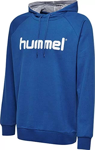 Hummel Hmlgo Cotton męska bluza z kapturem, z logo, niebieski, xxl