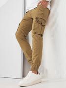 Spodnie męskie - Spodnie męskie bojówki khaki Dstreet UX4180 - miniaturka - grafika 1