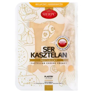 Sierpc Ser kasztelan śmietankowy plastry 135 g - Sery - miniaturka - grafika 1
